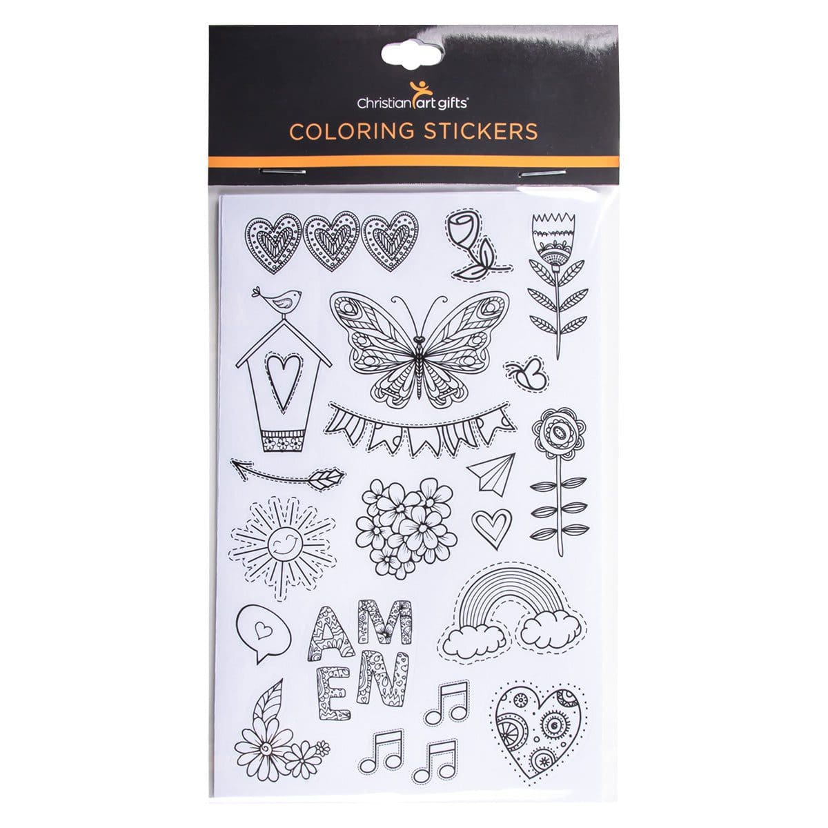 6006937160989_front Coloring Stickers For Bible Journaling Set Of 6 Sticker Sheets - Image 10