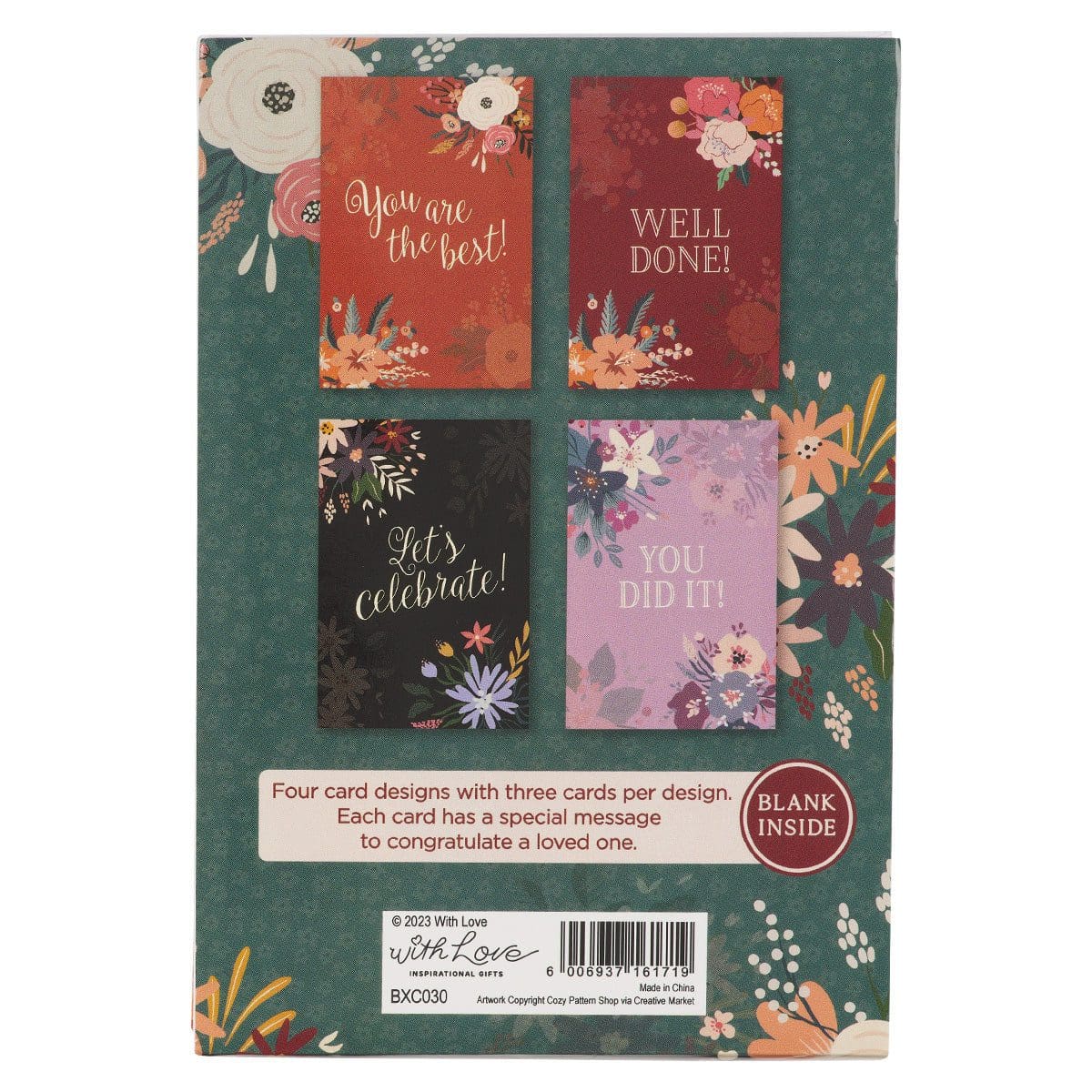 6006937161719_back Celebration Greeting Card Set With Envelopes - Image 16