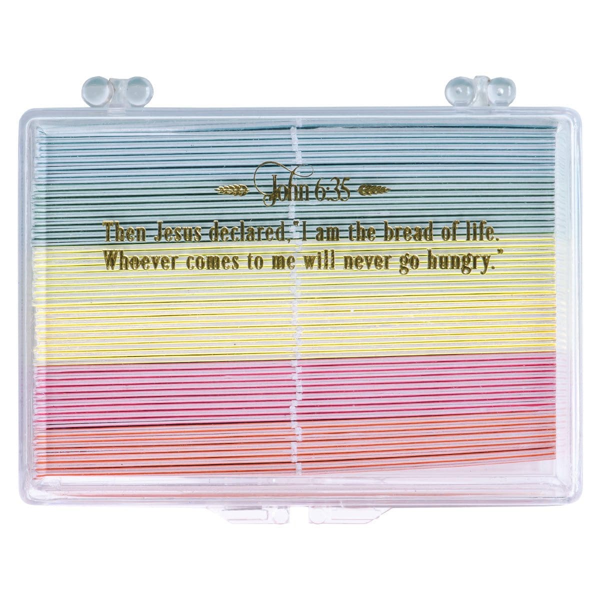 6006937161825_back Bread Of Life Promises Of God Plastic Boxed Cards - Image 10