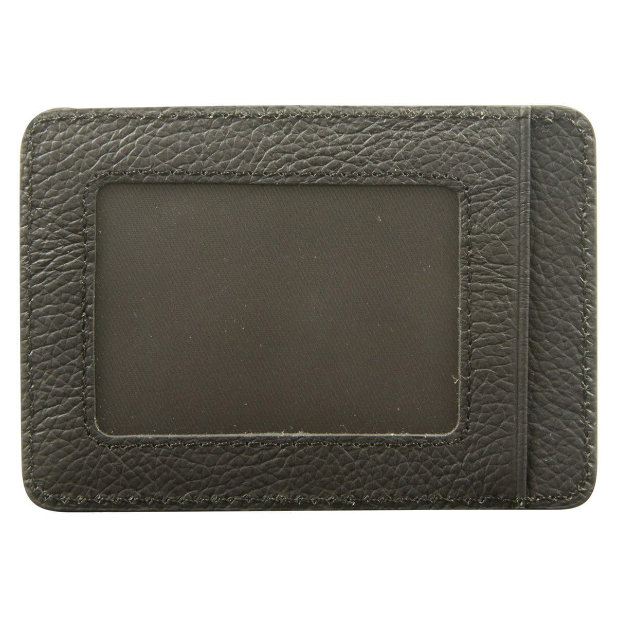 6006937162020_back Genuine African Leather Darkest Brown Card And ID Holder - Image 10
