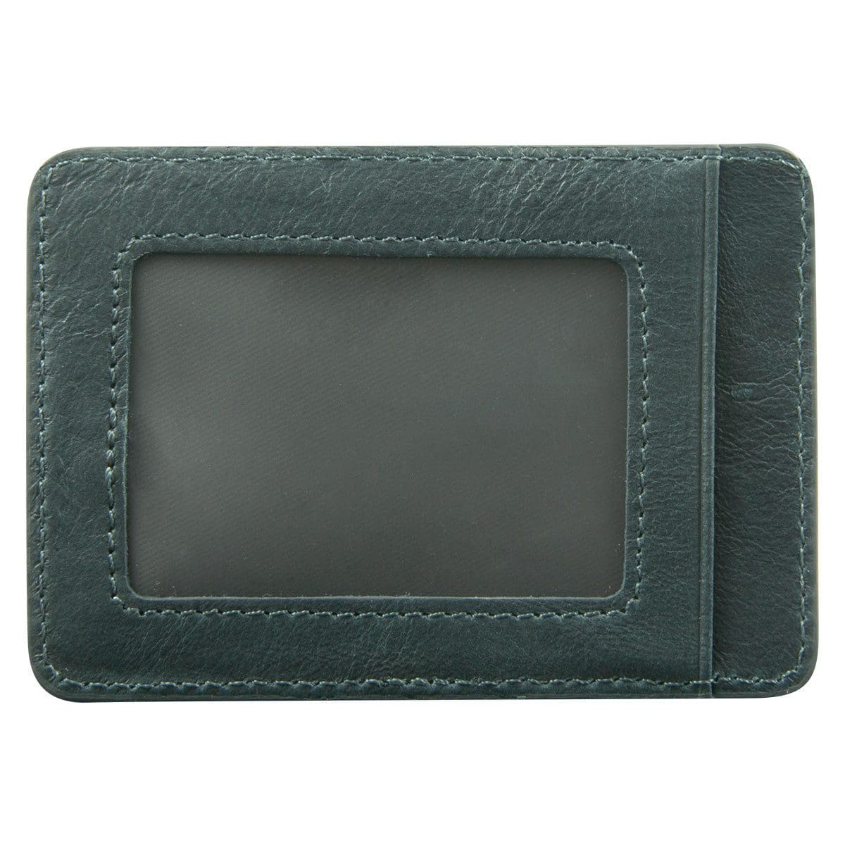 6006937162068_back Genuine African Leather Midnight Blue Card And ID Holder - Image 10