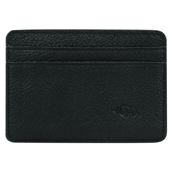 Genuine African Leather Matt Black Card And ID Holder - Image 15