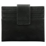 Genuine African Leather Black Wallet With Clip Closure - Image 14
