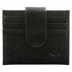 Genuine African Leather Black Wallet With Clip Closure - Image 13