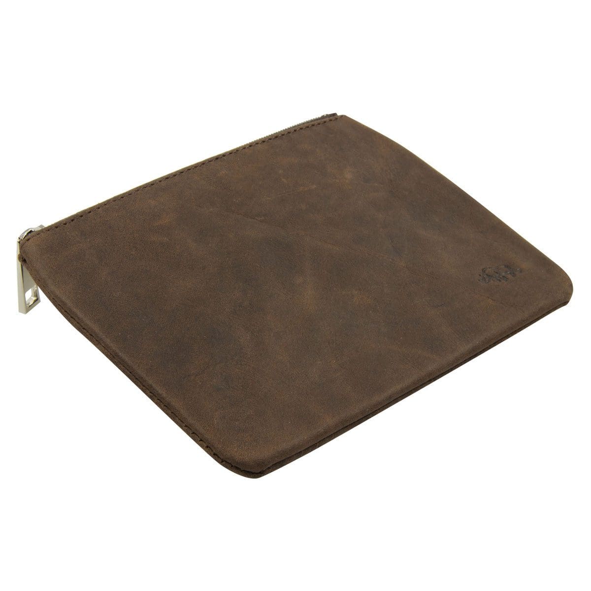 6006937162211_feature1 Genuine African Leather Medium Dark Brown Coin Purse - Image 15