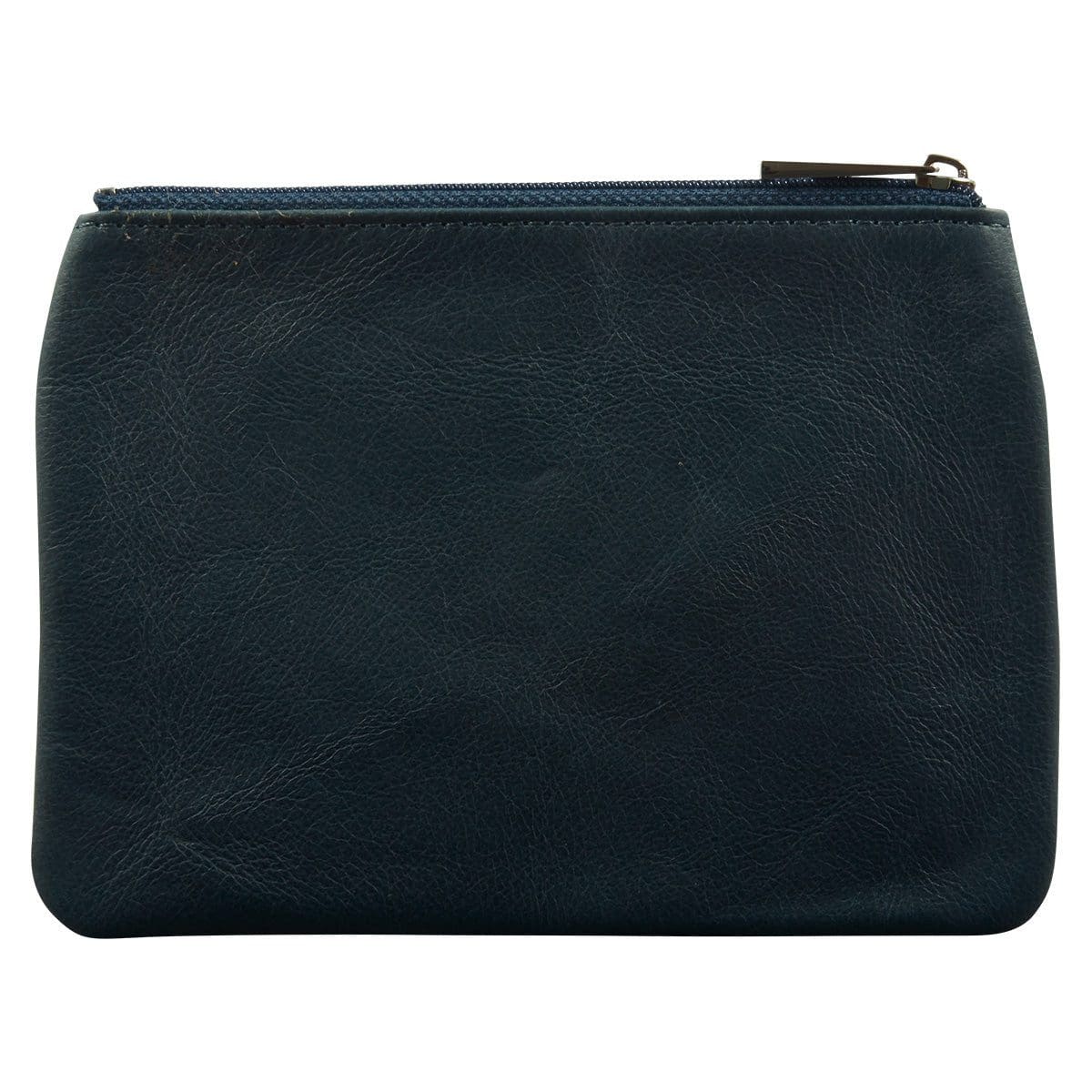 6006937162235_back Genuine African Leather Medium Navy Coin Purse - Image 20