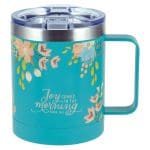 Joy Comes In The Morning Stainless Steel Travel Mug - Psalms 30:5 - Image 15