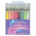 Veritas Eight Piece Mini Pastel Gel Pen Set - Image 4