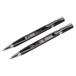 Be Strong, Take Courage Executive Black Pen and Pencil Set - Image 3