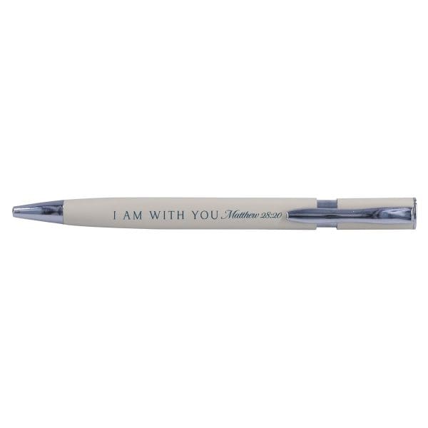 Be Still and Know & I Am with You Green Pen and Cream Pencil Set - Image 5