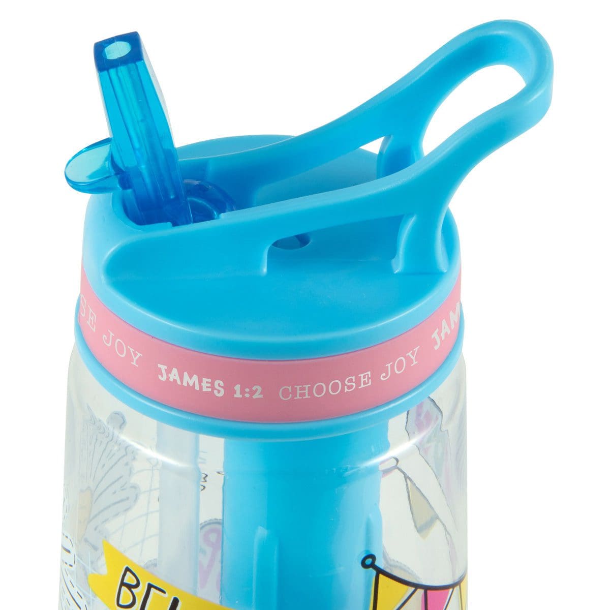 6006937166042_feature1 Dream, Choose Joy Plastic Water Bottle - James 1:2 - Image 11