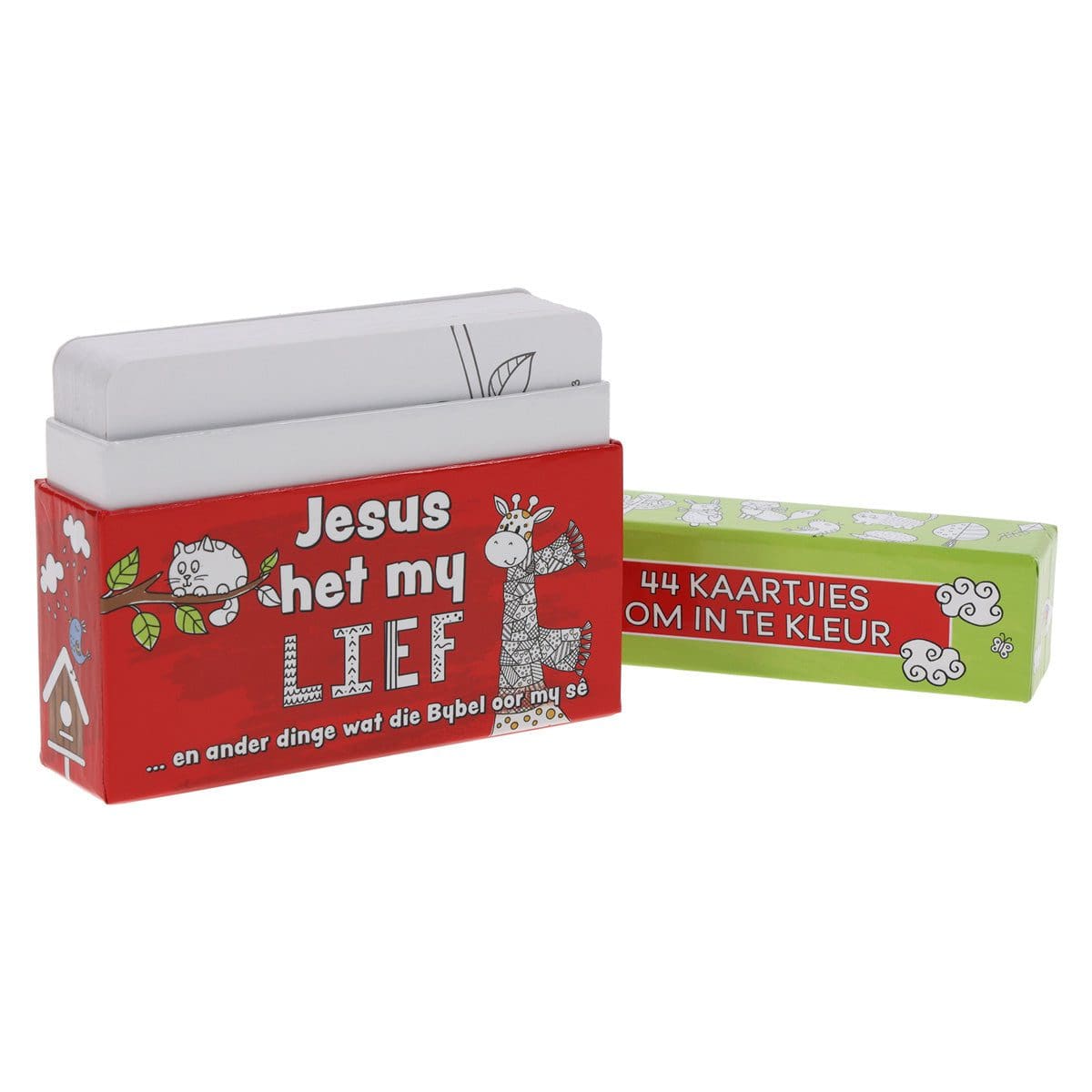 6006937167667_feature2 Jesus Het My Lief Afrikaans Coloring Boxed Cards for Children - Image 16