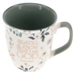Be Still & Know that I Am God Ceramic Mug with Green Interior - Image 15