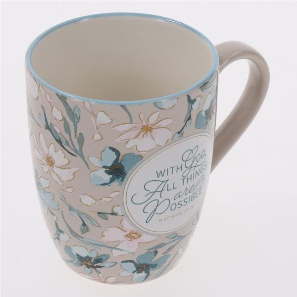 With God All Things Are Possible Ceramic Mug - Image 9