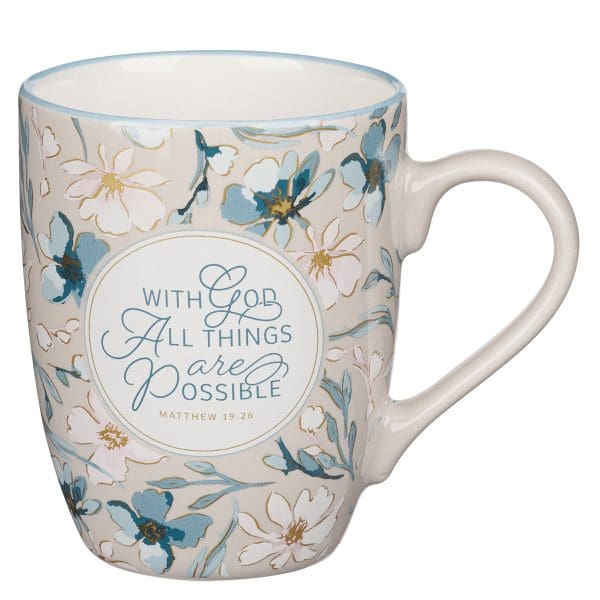 With God All Things Are Possible Ceramic Mug - Image 7