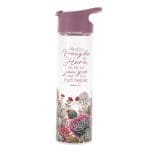 Vind Jou Vreugde in die Here en Hy Sal Jou Gee Wat Jou Hart Begeer Afrikaans Glass Water Bottle - Image 7