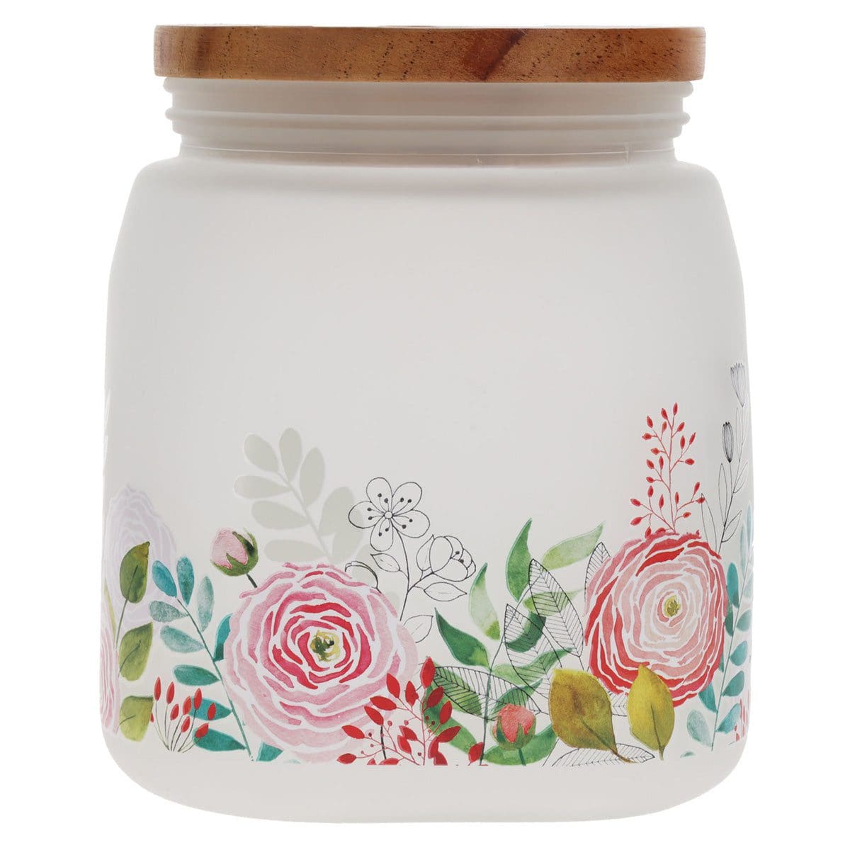 6006937173675_back Start Each Day with a Grateful Heart Frosted Glass Jar with Bamboo Lid - Image 2