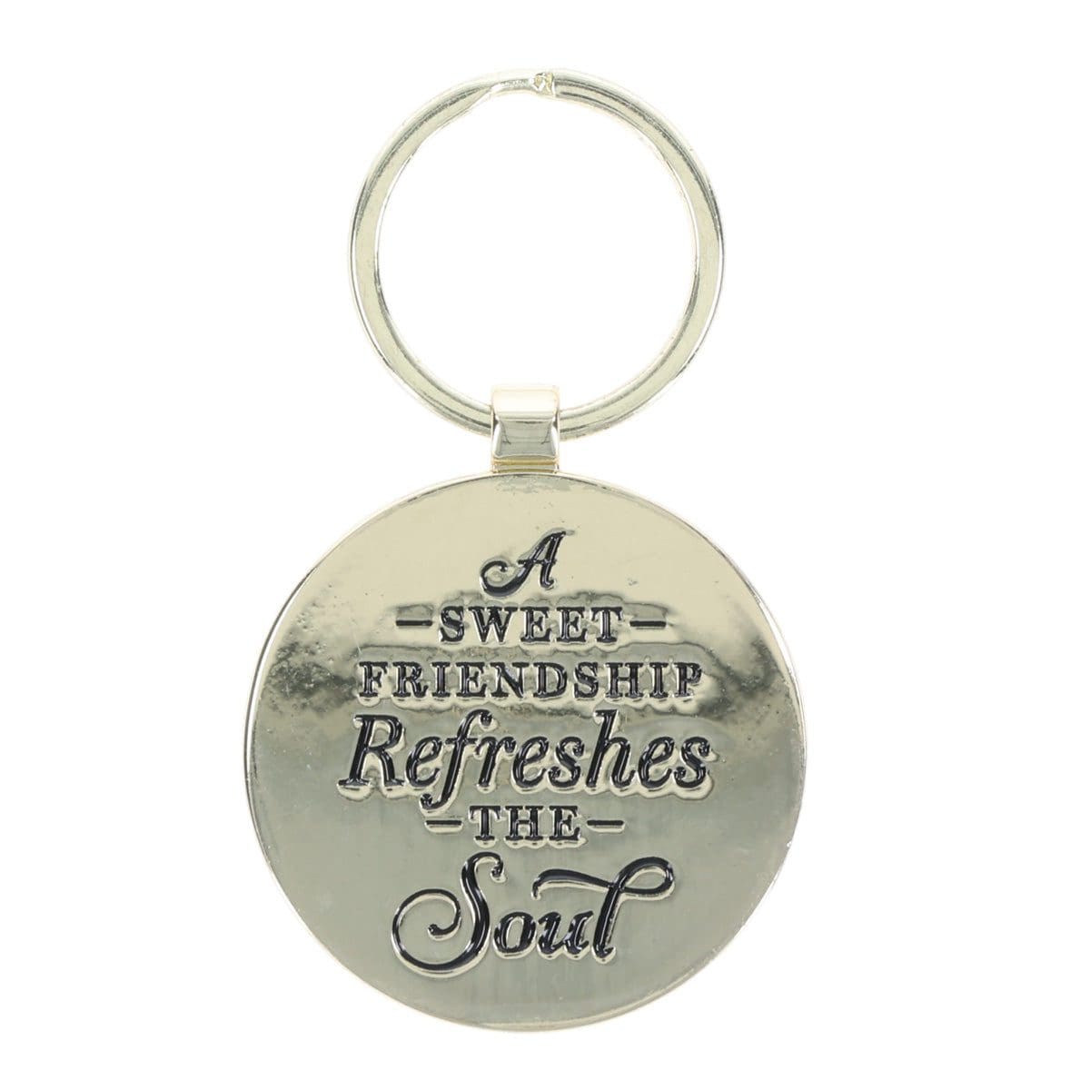 6006937173903_back A Sweet Friendship Refreshes the Soul Epoxy Metal Key Ring - Image 6