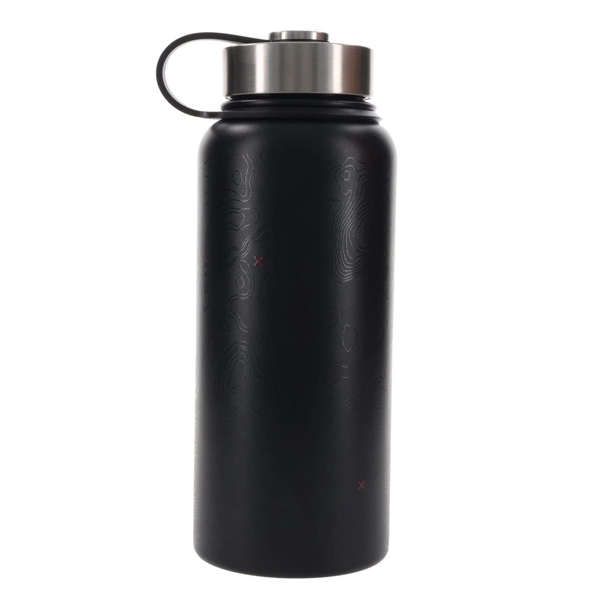 6006937174115_back With God All Things Are Possible Black Stainless Steel Water Bottle - Image 2