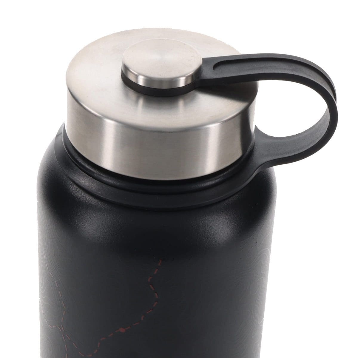6006937174115_feature1 With God All Things Are Possible Black Stainless Steel Water Bottle - Image 3