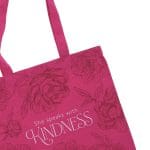 She Speaks with Kindness Canvas Tote Bag - Image 3