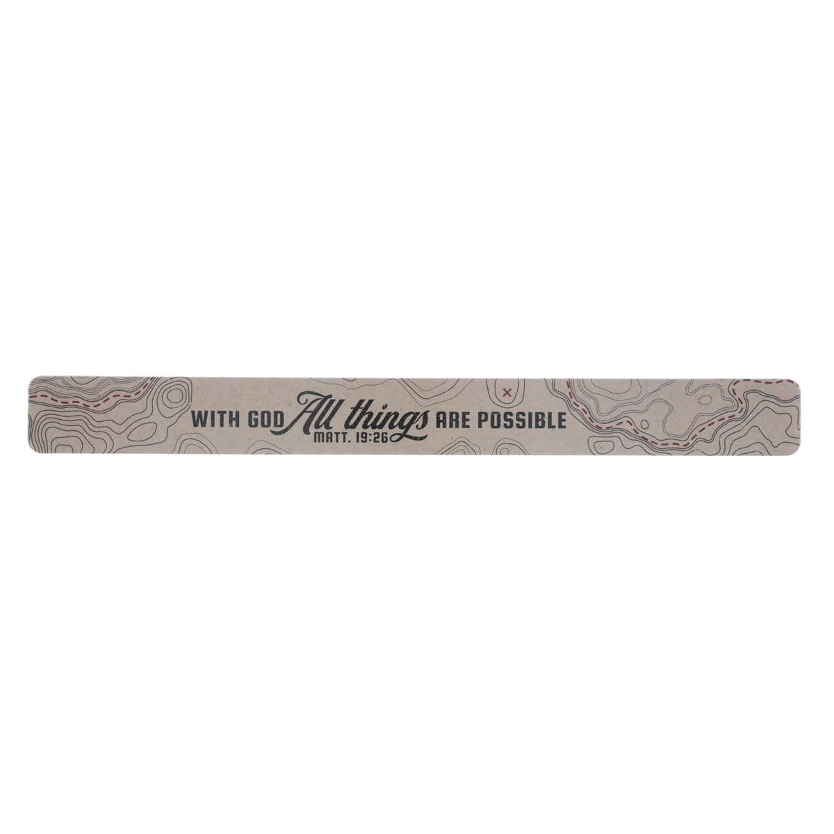 6006937174467_front With God All Things Are Possible Large Magnetic Strip - Image 1