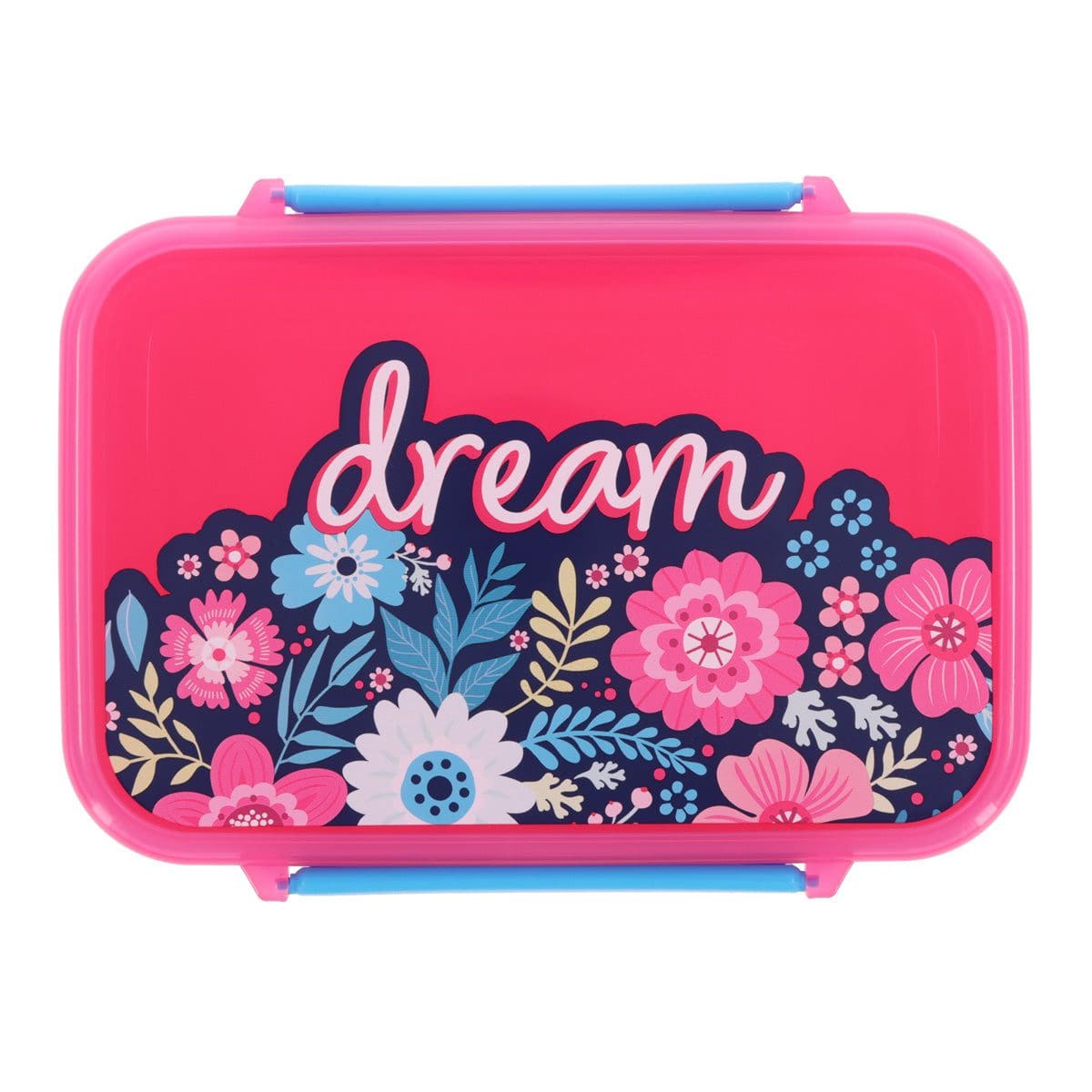 6006937177376_feature1 Dream Pink Plastic Lunch Box - Image 2