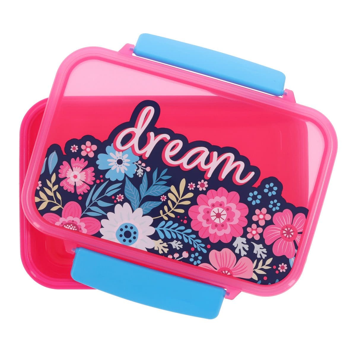 6006937177376_feature3 Dream Pink Plastic Lunch Box - Image 4
