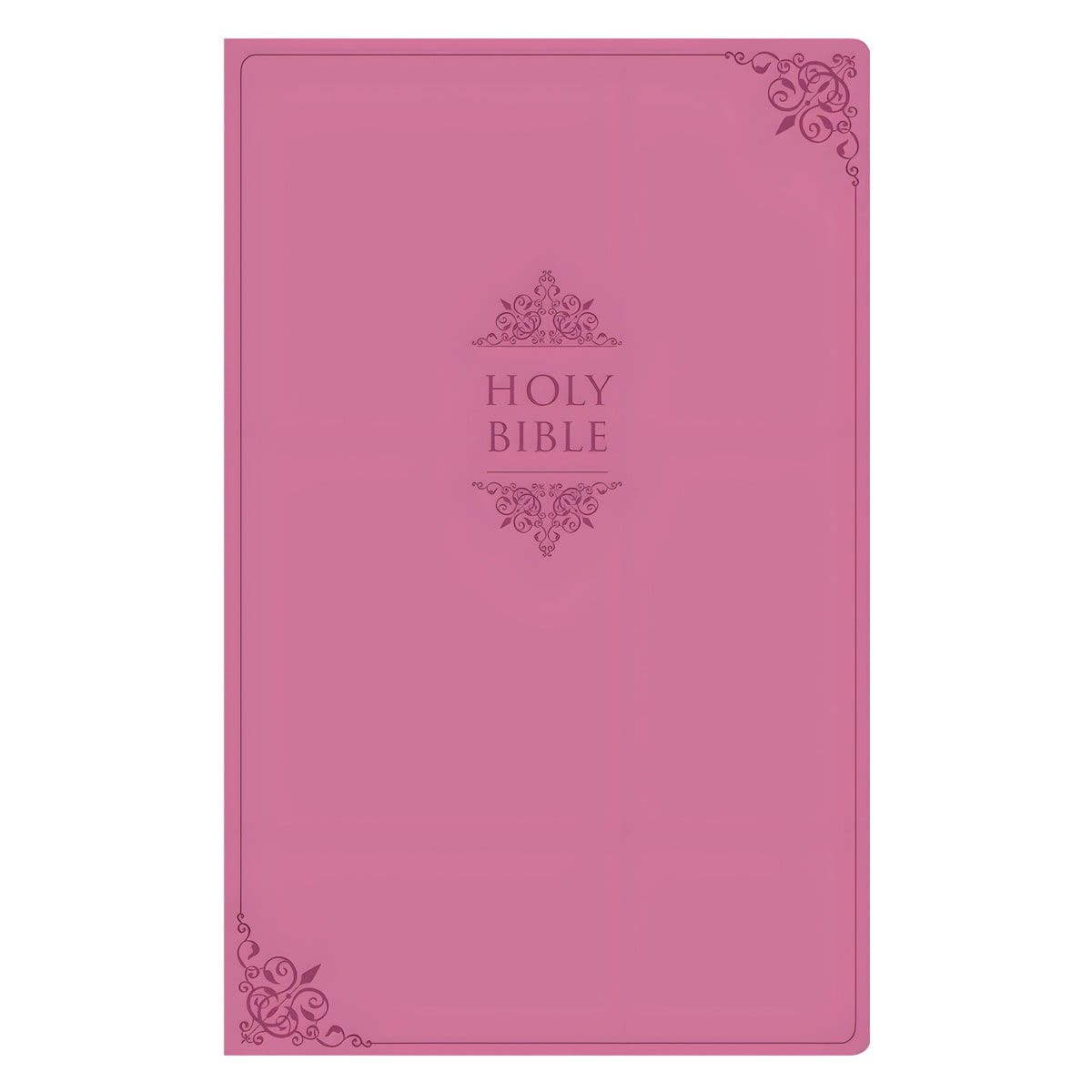 9780310448563_front NIV Value Thinline Bible Large Print Pink (Comfort Print)(Imitation Leather) - Image 1