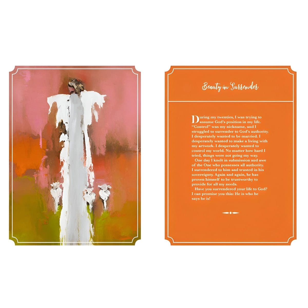 9780310461586_feature3 Amplified Blush Imitation Leather Anne Neilson Angel Art Series Holy Bible - Image 19