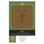 NKJV Brown Faux Leather Super Giant Print Bible - Image 5