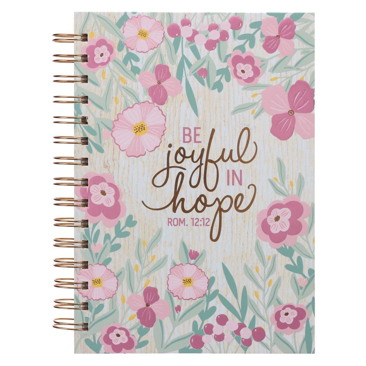 9780638003451_front Be Joyful in Hope Hardcover Wirebound Journal - Image 3