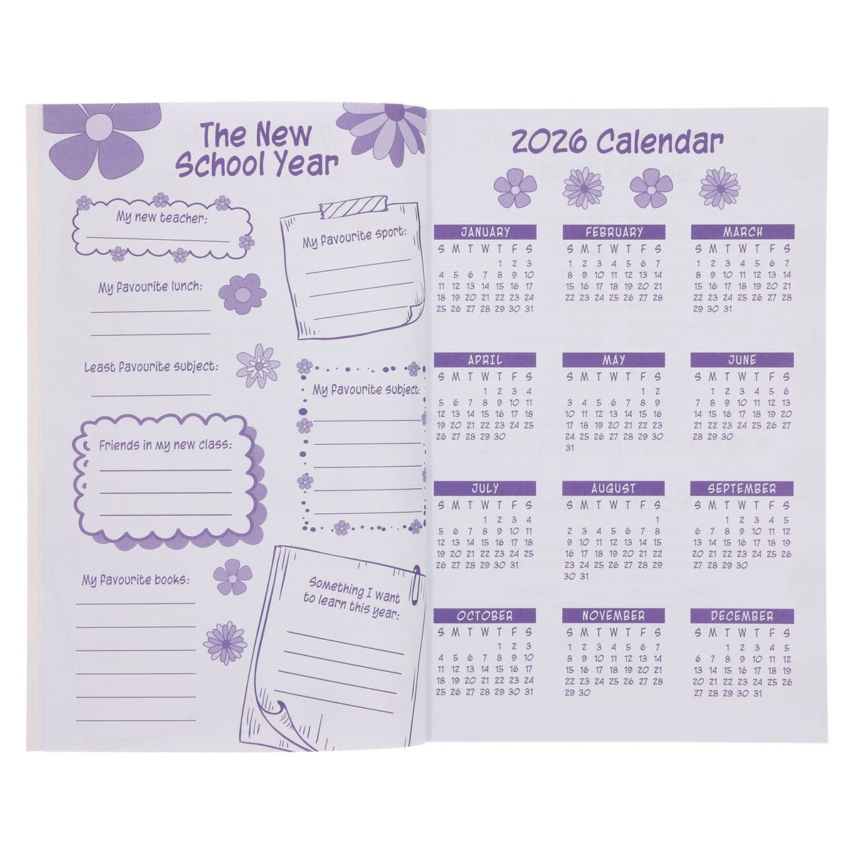 9780638004021_feature3 2026 School Diary - Daily Planner for Girls - Paperback - Image 5