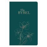 NLV Olyfgroen Met Goue Blomme Kunsleer Standaard Bybel Met Duimgrepe - Image 4