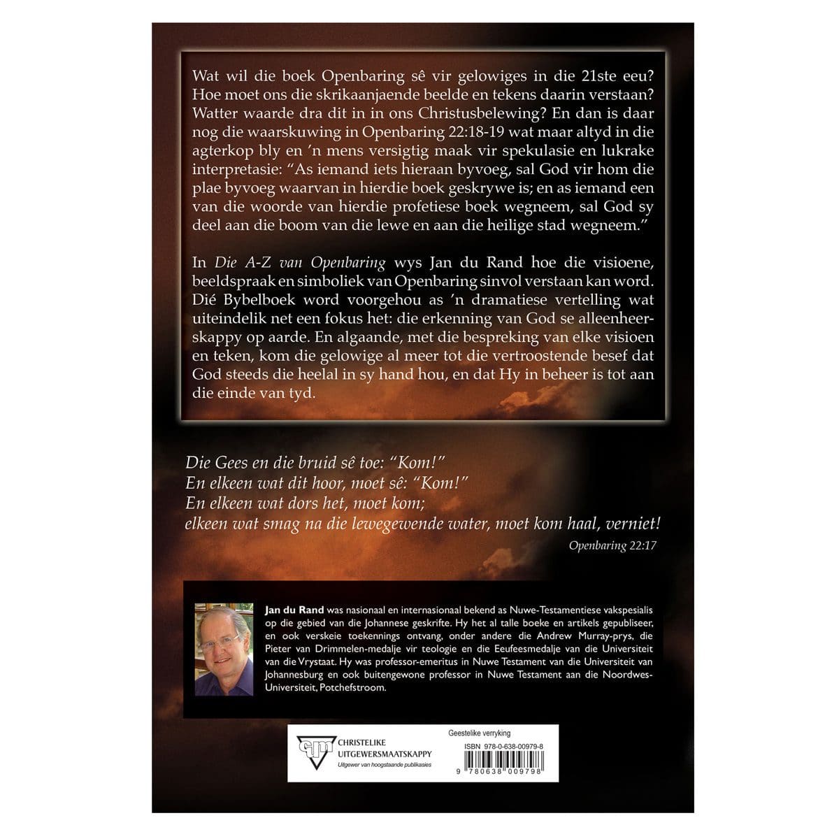 9780638009798_back Die A-Z van Openbaring: ’n Allesomvattende Perspektief op die Boek Openbaring (Sagteband) - Image 8