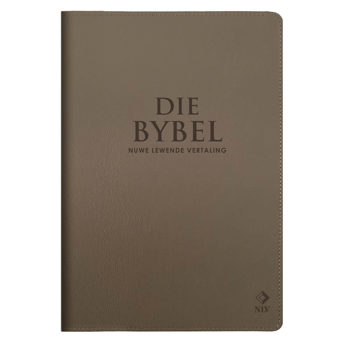 9780638009989_front NLV Sandsteen Egte Leer Grootdruk Bybel - Image 1
