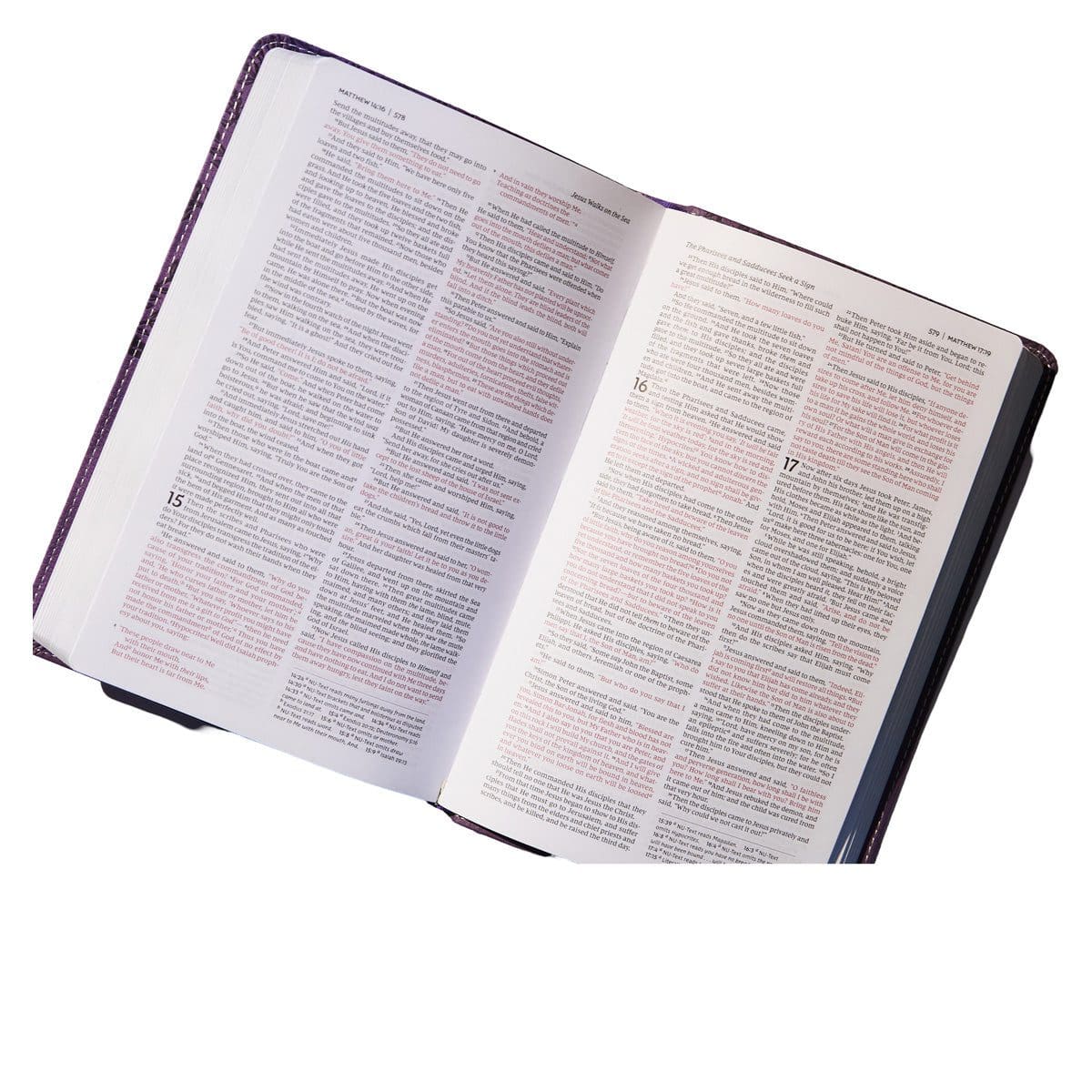 9780718075217_feature3 NKJV Deluxe Gift Bible Red Letter Burgundy (Comfort Print)(Imitation Leather) - Image 7