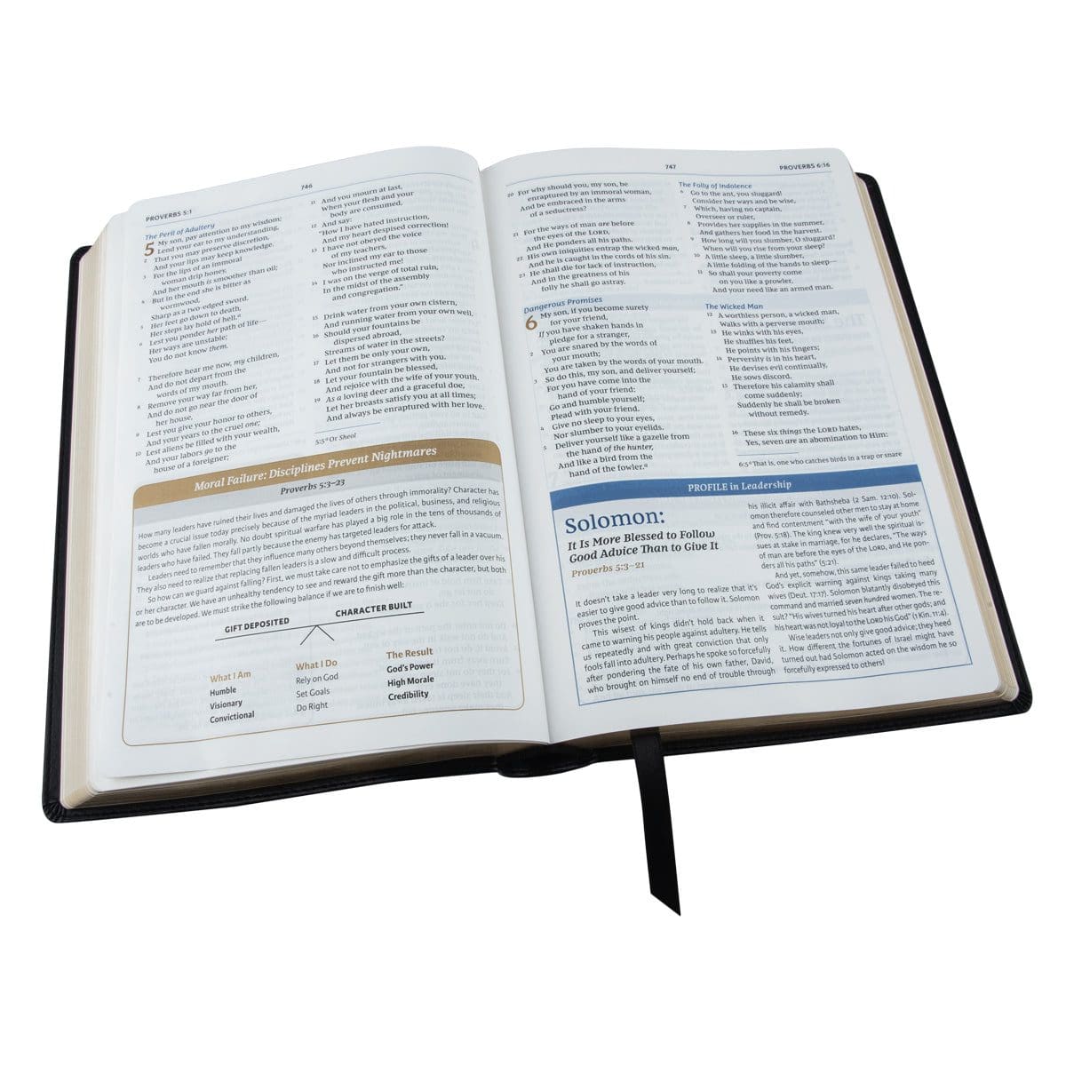 9780785218623_feature4 NKJV Maxwell Leadership Bible 3rd Edition Black (Comfort Print)(Imitation Leather) - Image 6