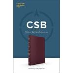 CSB Thinline Reference Bible Cranberry (Imitation Leather) - Image 4