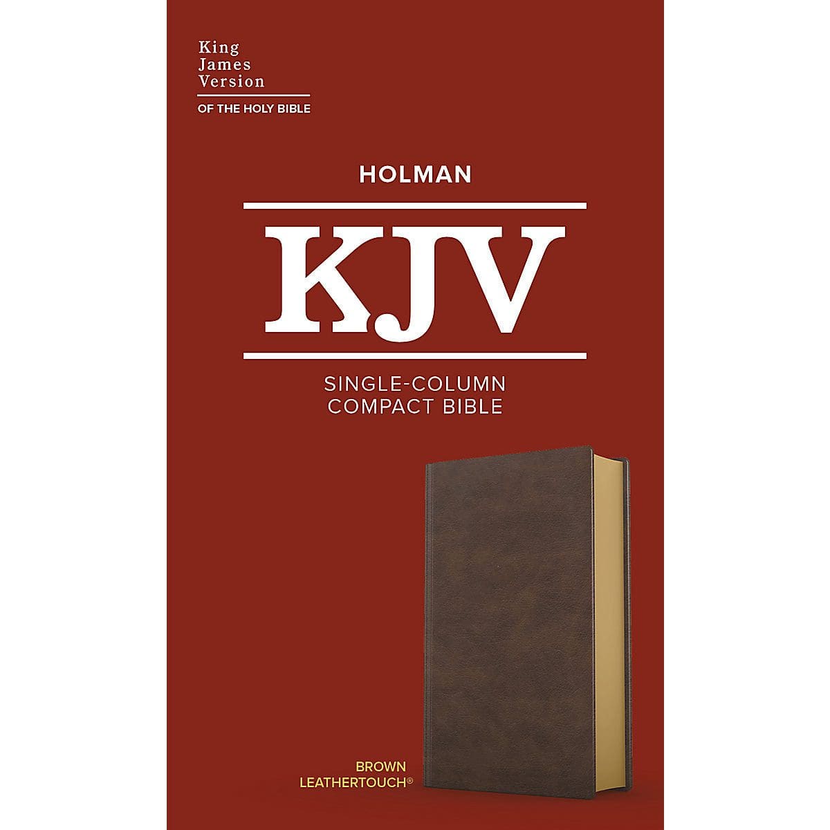 9781087782805_front KJV Single-Column Compact Bible Brown (Imitation Leather) - Image 1