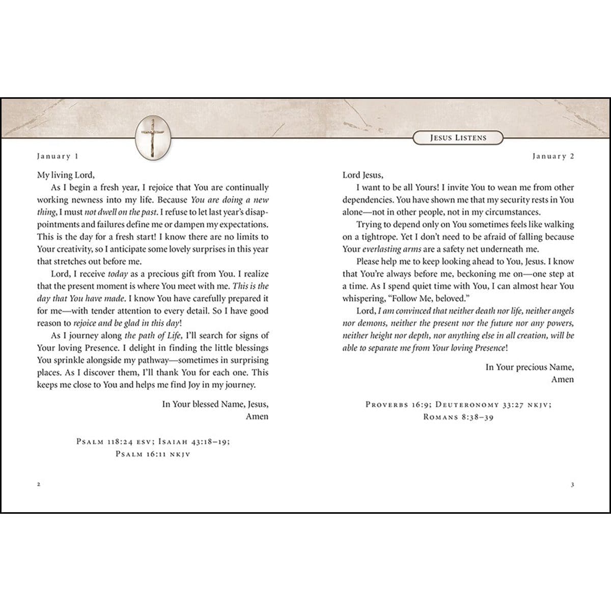 9781400215584_feature1 Jesus Listens: Daily Devotional Prayers Of Peace, Joy, And Hope (Hardcover) - Image 8