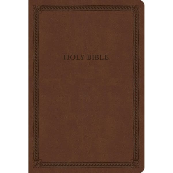 CSB Brown Imitation Leather Thinline Value Edition Bible Large Print - Image 5