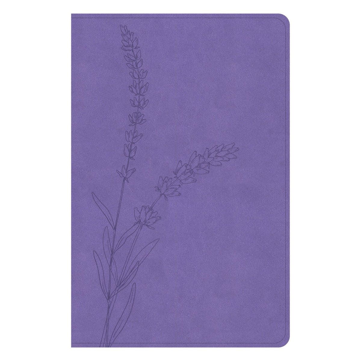 9781430094791_front KJV Lavender Imitation Leather Personal Size Bible Giant Print Indexed - Image 1