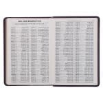 KJV Purple Faux Leather Compact Bible Large Print Red Letter - Image 28