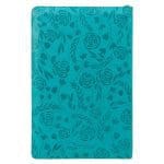 ESV Turquoise Faux Leather Standard Bible Thumb Indexed With Zip - Image 23