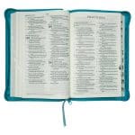 ESV Turquoise Faux Leather Standard Bible Thumb Indexed With Zip - Image 28