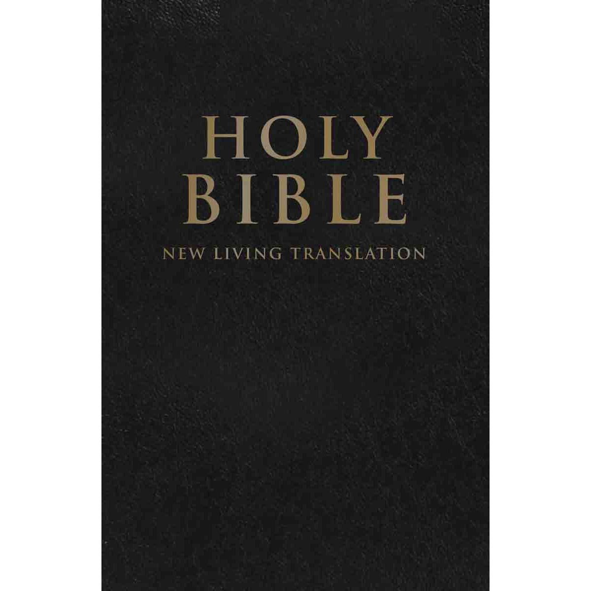 9781432128296_front NLT Compact Bible Black Hardcover - Image 1