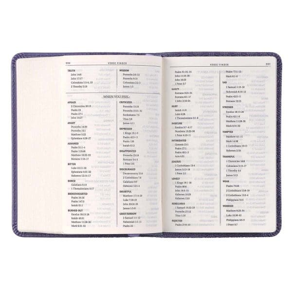 KJV Purple Faux Leather Mini Pocket Bible - Image 25