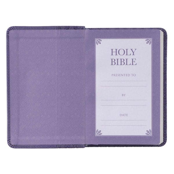 KJV Purple Faux Leather Mini Pocket Bible - Image 27