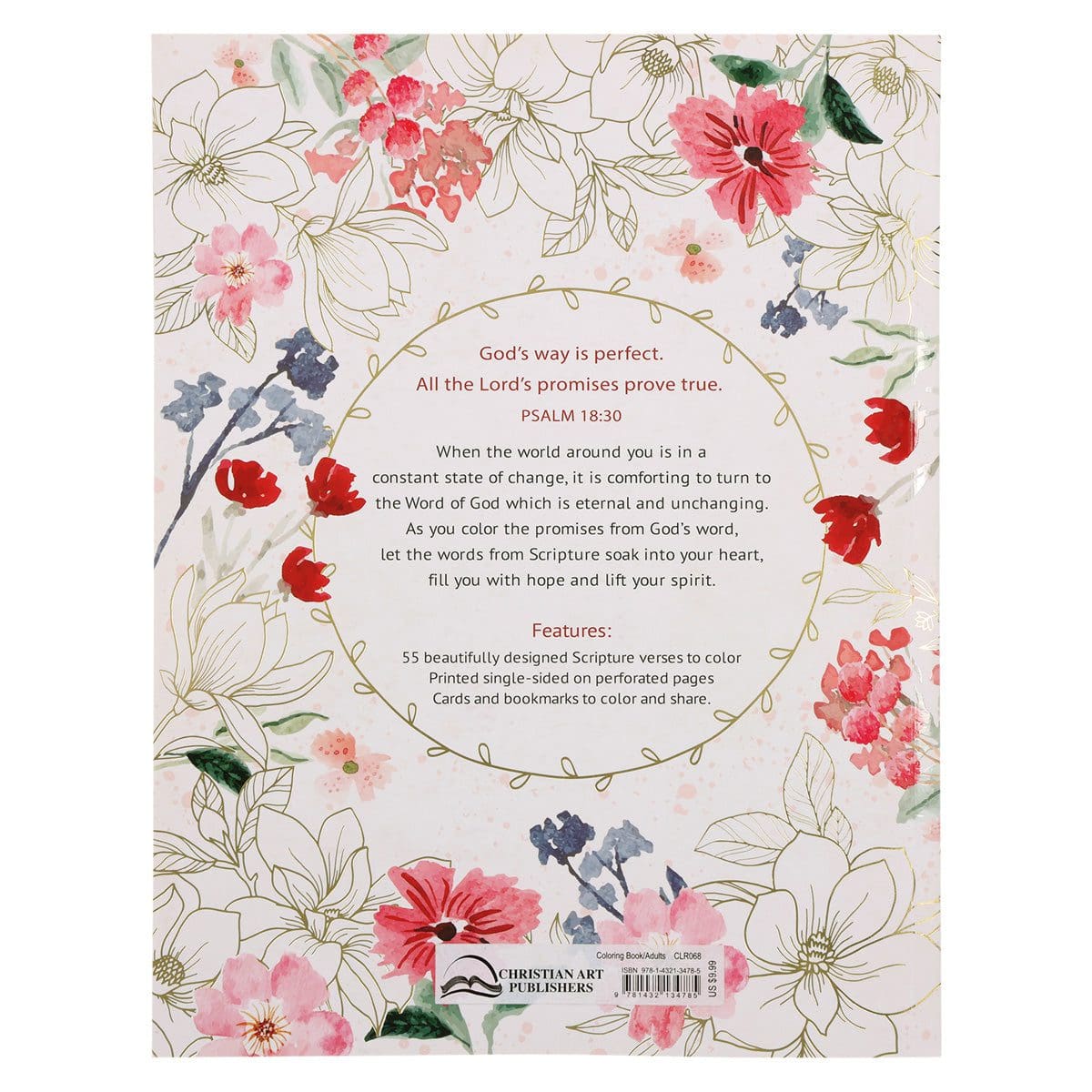 9781432134785_back Color The Promises Of God (Paperback) - Image 2